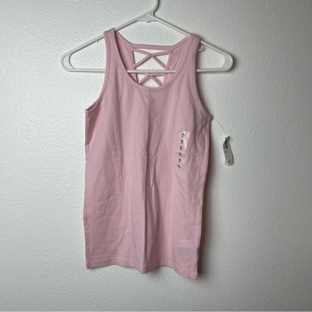 Old Navy  pink racer back tank  NWT size XL 14 youth